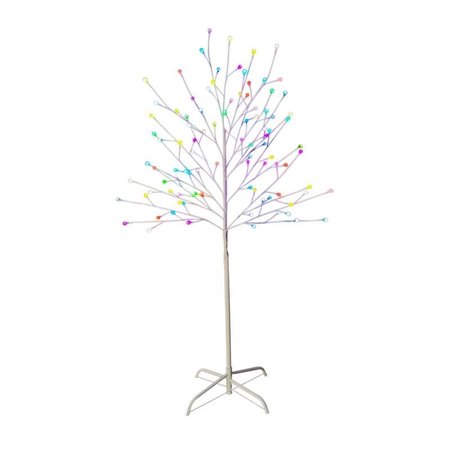 CELEBRATIONS LED White 60 in. Stick Tree Yard Decor YF102102